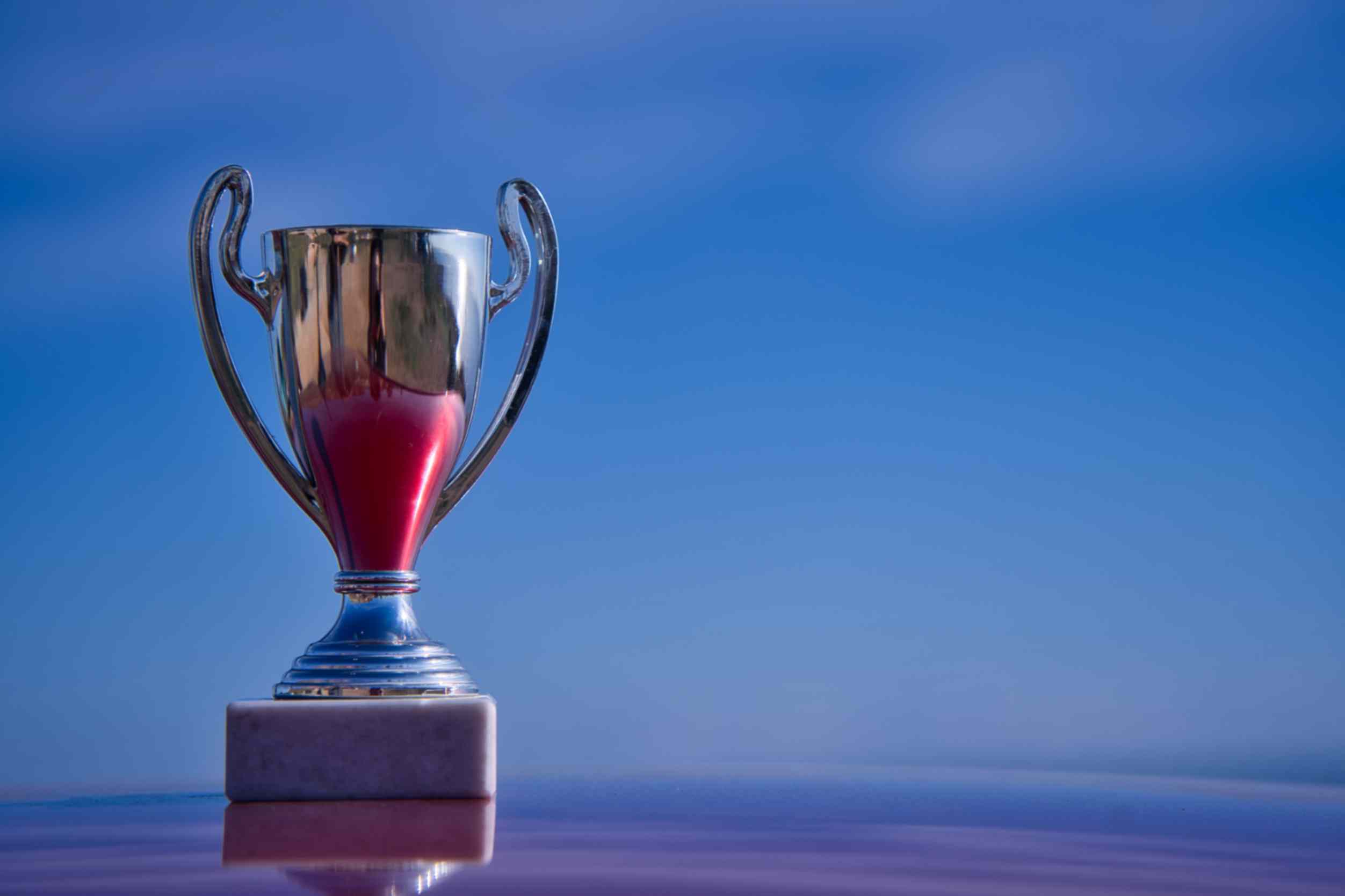 trophy for the victory